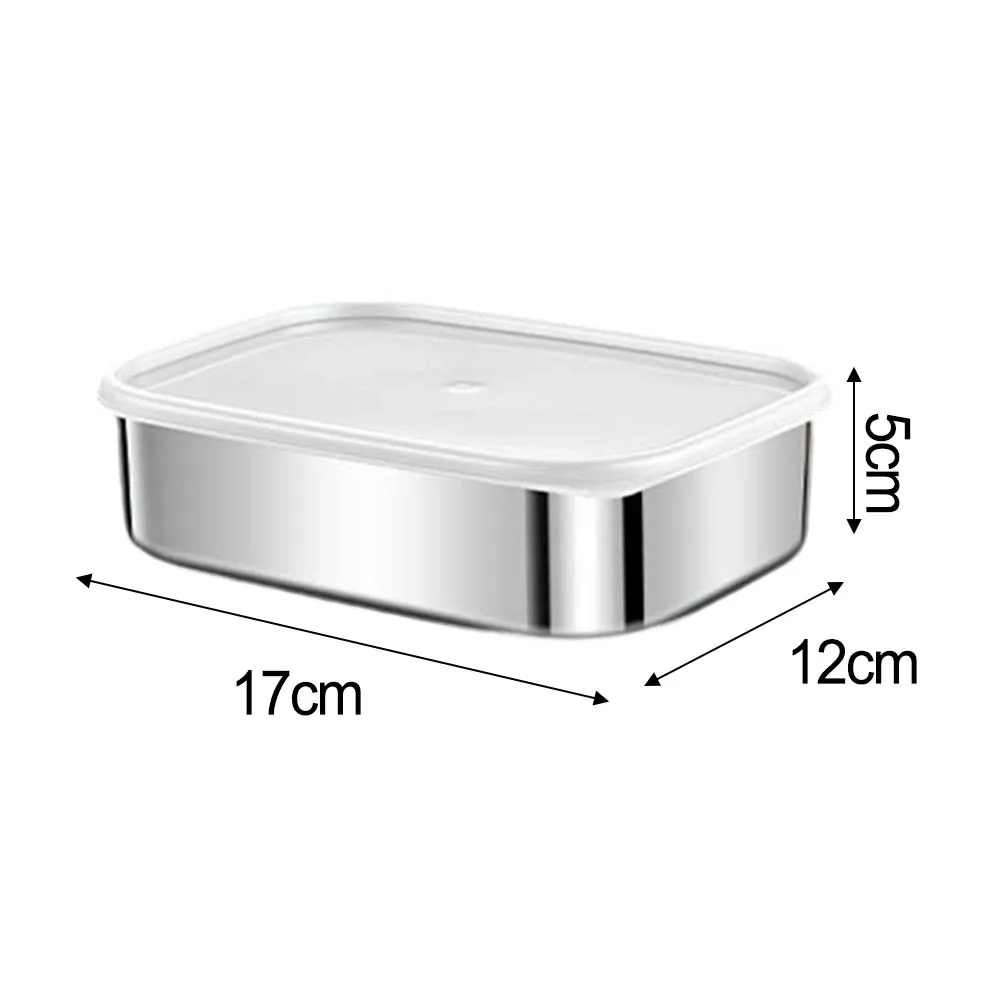 Eco Friendly Stainless Steel Box Versatile Containers Leak-Resistant Containers Silicone Lid Lunch Box Secure Seal Lid