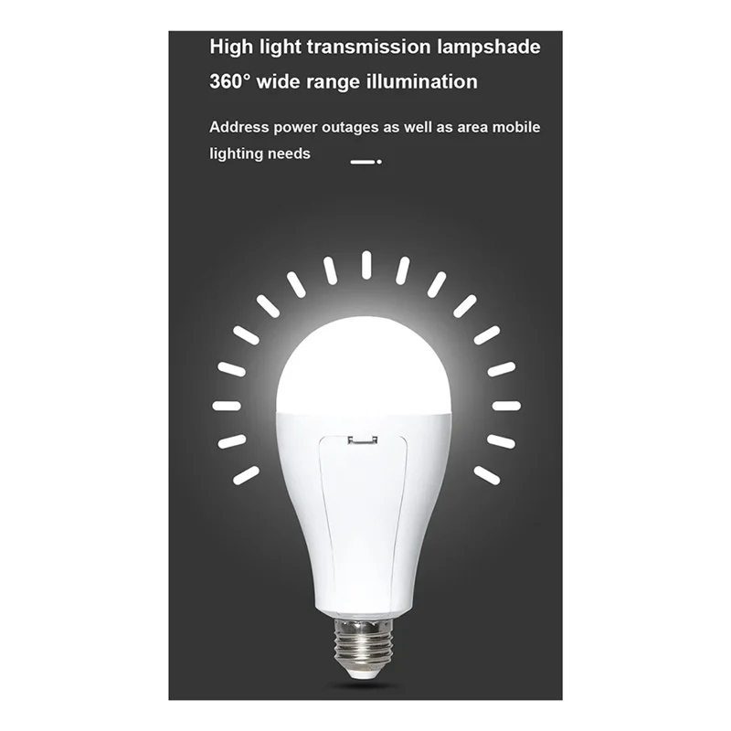 

A02M-Emergency Light Hook Outdoor Rechargeable LED Bulbs High Brightness Portable Lantern Camping Fishing Night Light