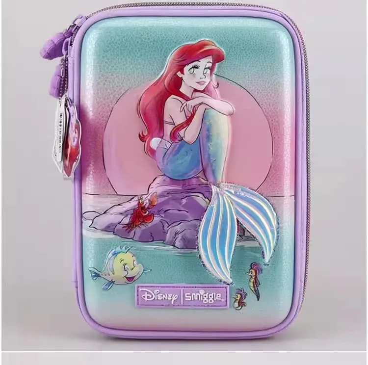 Authentic Disney Australia Smiggle Mermaid Princess Kawaii Ariel ultra-light weight-loss backpack large-capacity stationery set