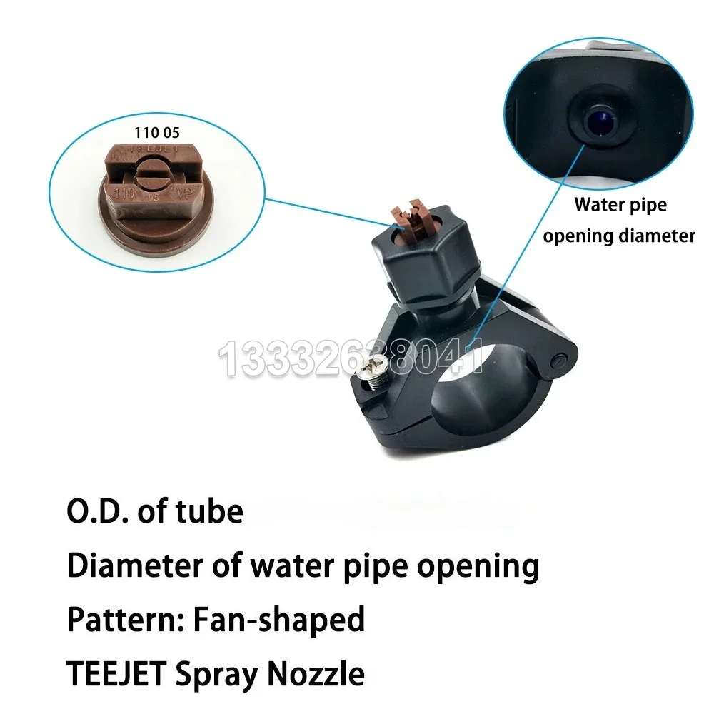 Discount Agricultural Water Jet Irrigation Nozzle Plastic Eyelet Clip Nozzle, Pipe Clamp Holders, Fat Fan Spray, Quick Release