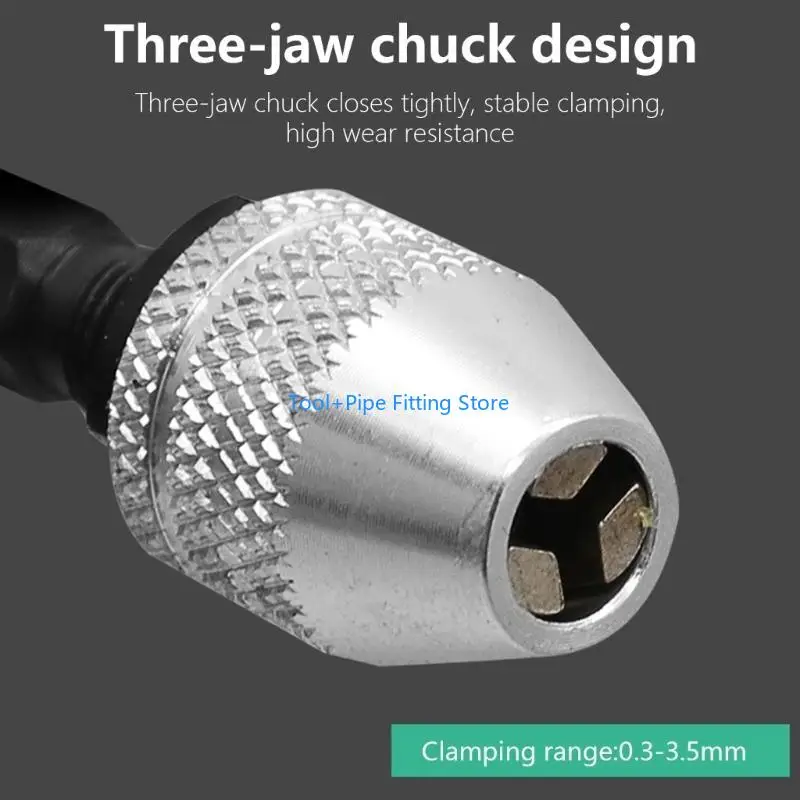 F92B Drill Bit Adapter for Impacting Driver Converters Keyless Drill Chuck Adapter