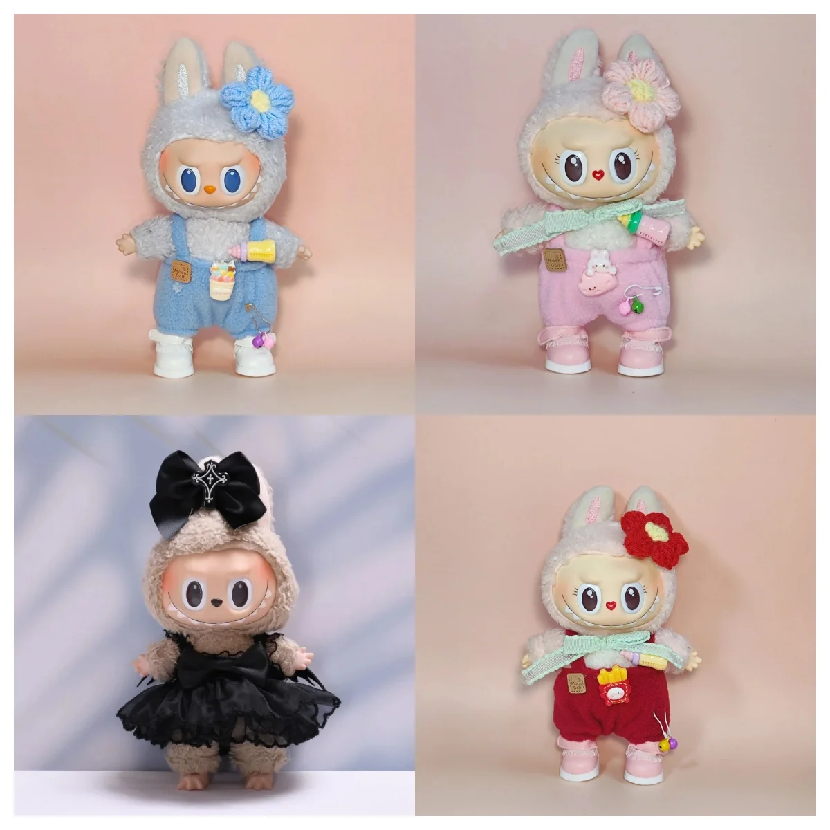 

1st & 2nd Gen Labubu Outfit Box - Fashion Clothes + Baby Bottle | Cute Collectible Sets