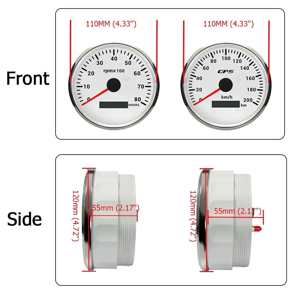 2 Gauge Set 110Mm G… - image
