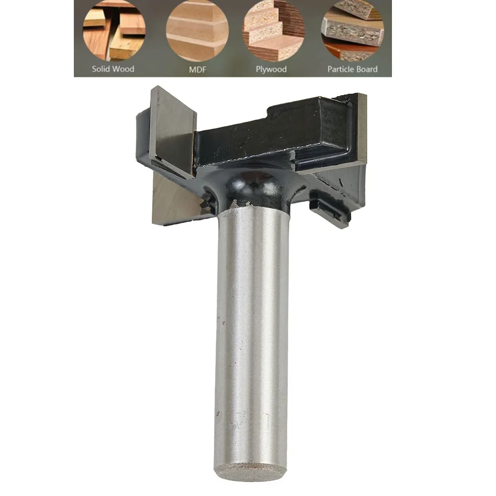 Woodworking Carpenter Router Bit for Portable CNC Carbide Tipped Suitable for Particle Board and Plywood 12 Inch Shank