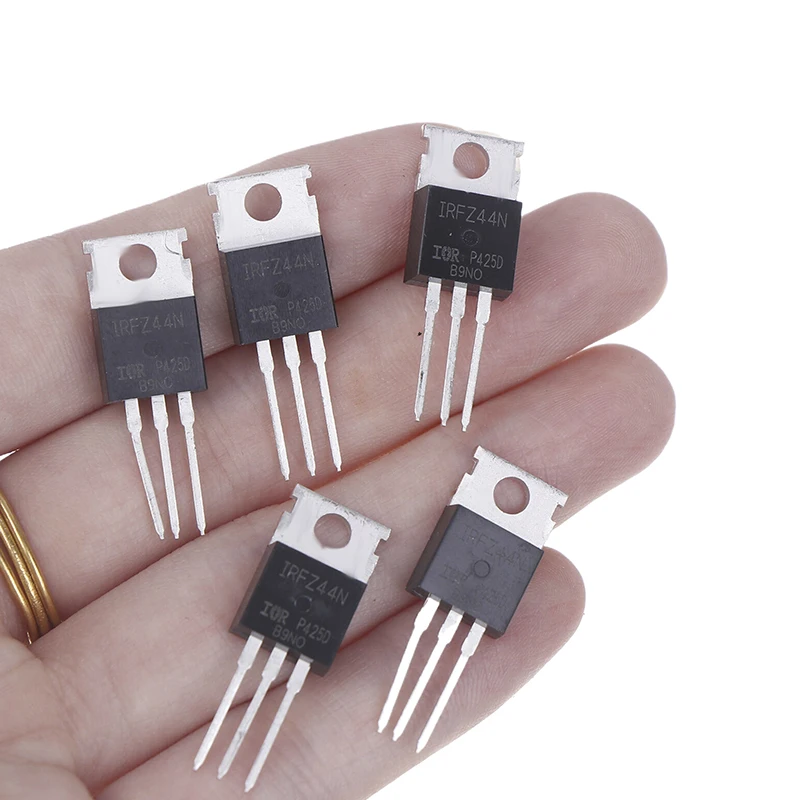 10PCS DIY Accessories New Black IRFZ44N IRFZ44 Power MOSFET Direct Insertion TO-220 Transistors