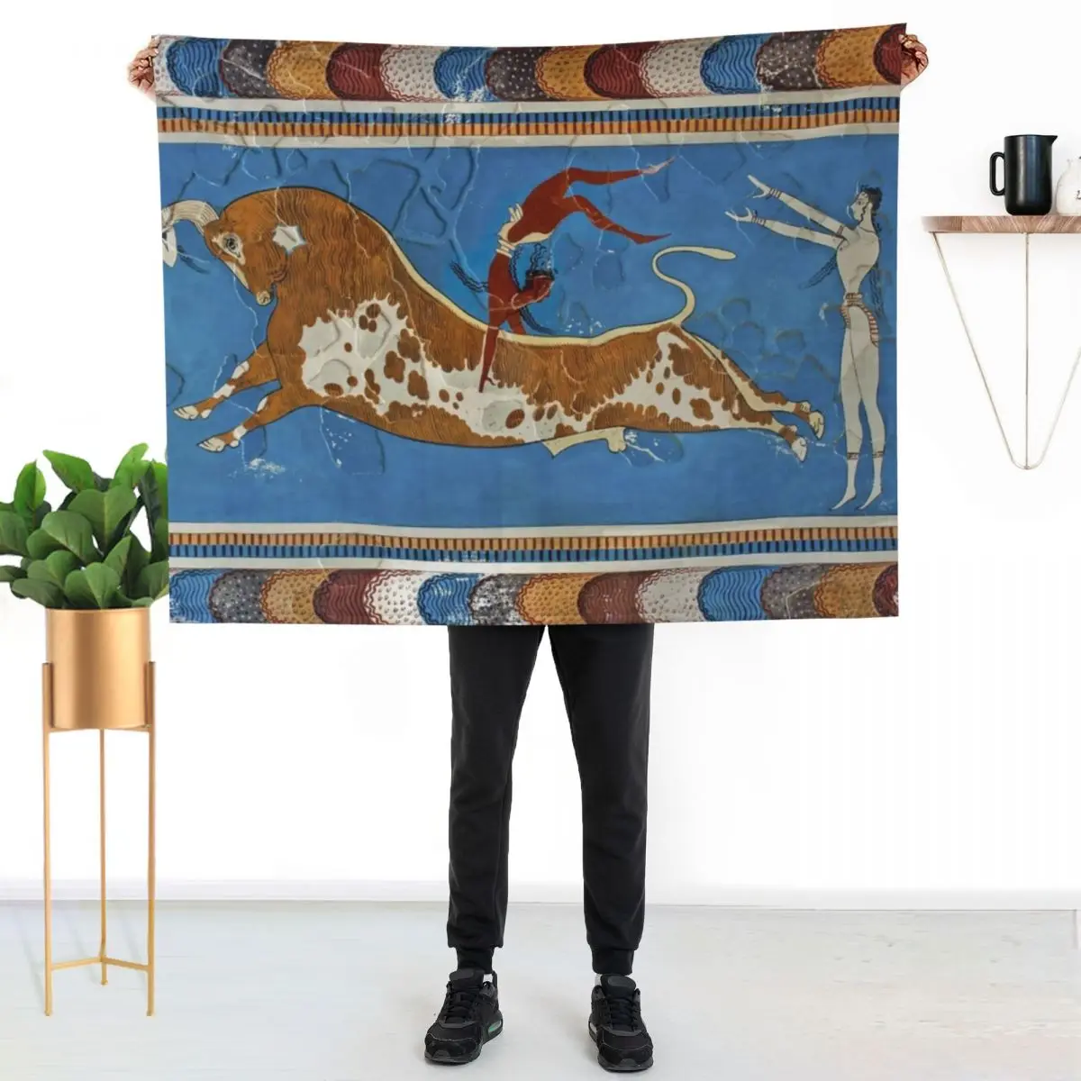 Minoan Throw Blanket funny gift heavy to sleep Luxury St Blankets For Sofas Comforter Soft Blankets