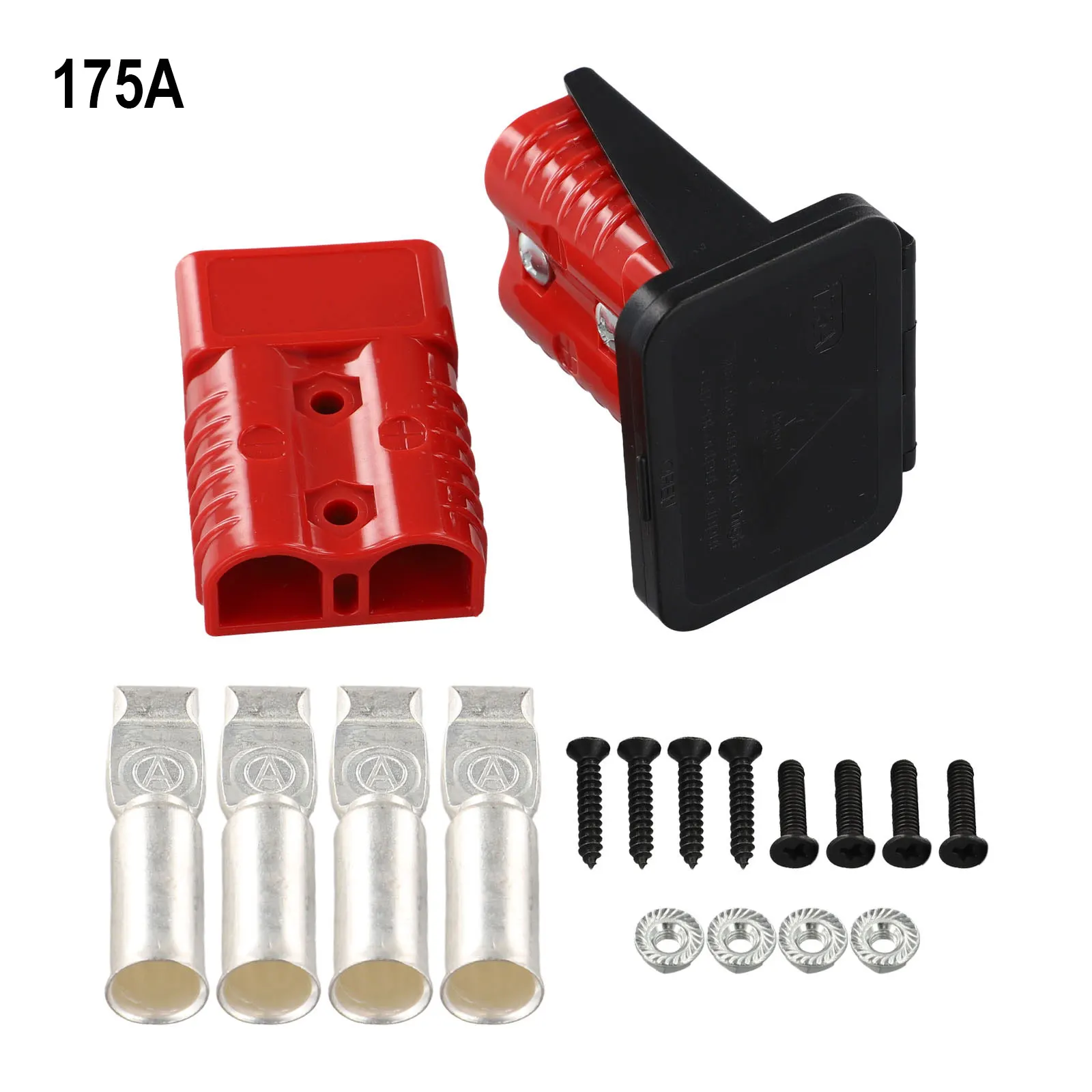 2X 175A Panel Mount Bracket Connector with Flush Cover Suitable for Caravan Electrical Connections and High Power Applications