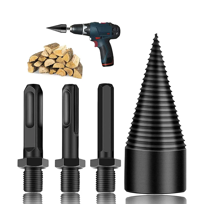 Split Wood Drill Bits Split Wood Splitting Cone Electric Hammer Hand Drill Impact Drill Splitting Material Water Drill Bits