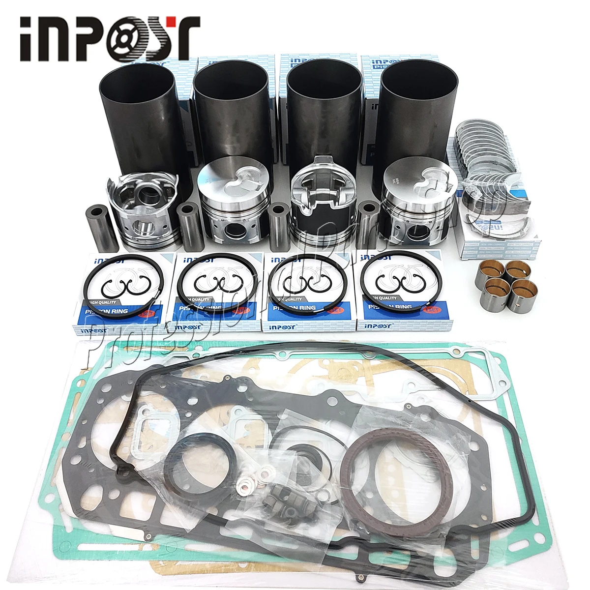 Nuevo Kit de Reparación 4TNE98 para Motor Yanmar 4TNE98, Piezas de Repuesto, Pistón