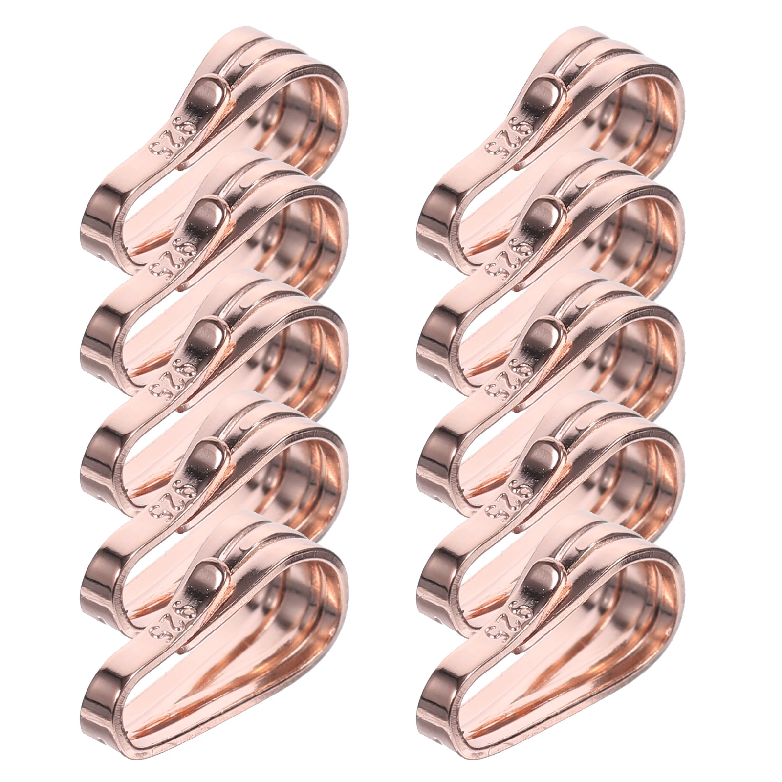 

10 Pcs Pendant Head Accessories DIY Connectors Clasp for Jewelry Making Charm Charms Buckle 925 Silver Necklace