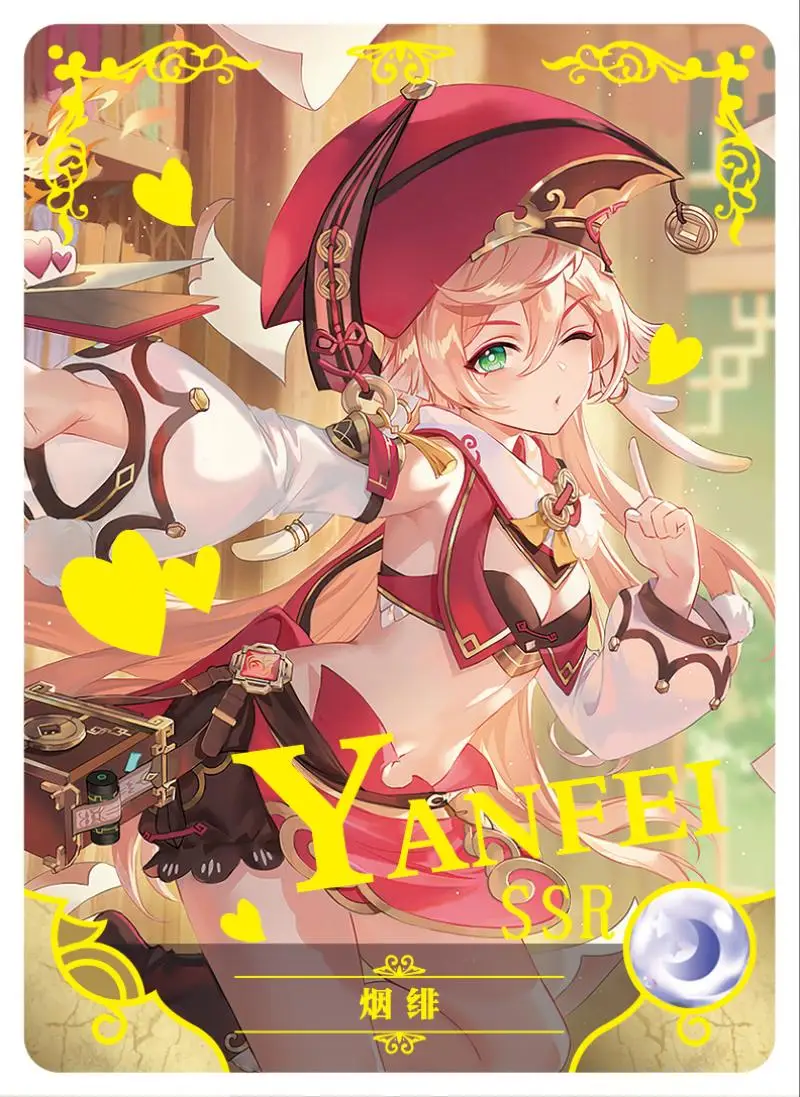 女神のキャラクター、ヨミヤ、マーシャル7、アルトリマ、ドラゴン、漫画のおもちゃ、収集可能なカード、誕生日プレゼント、1m10、ssr-シリーズ