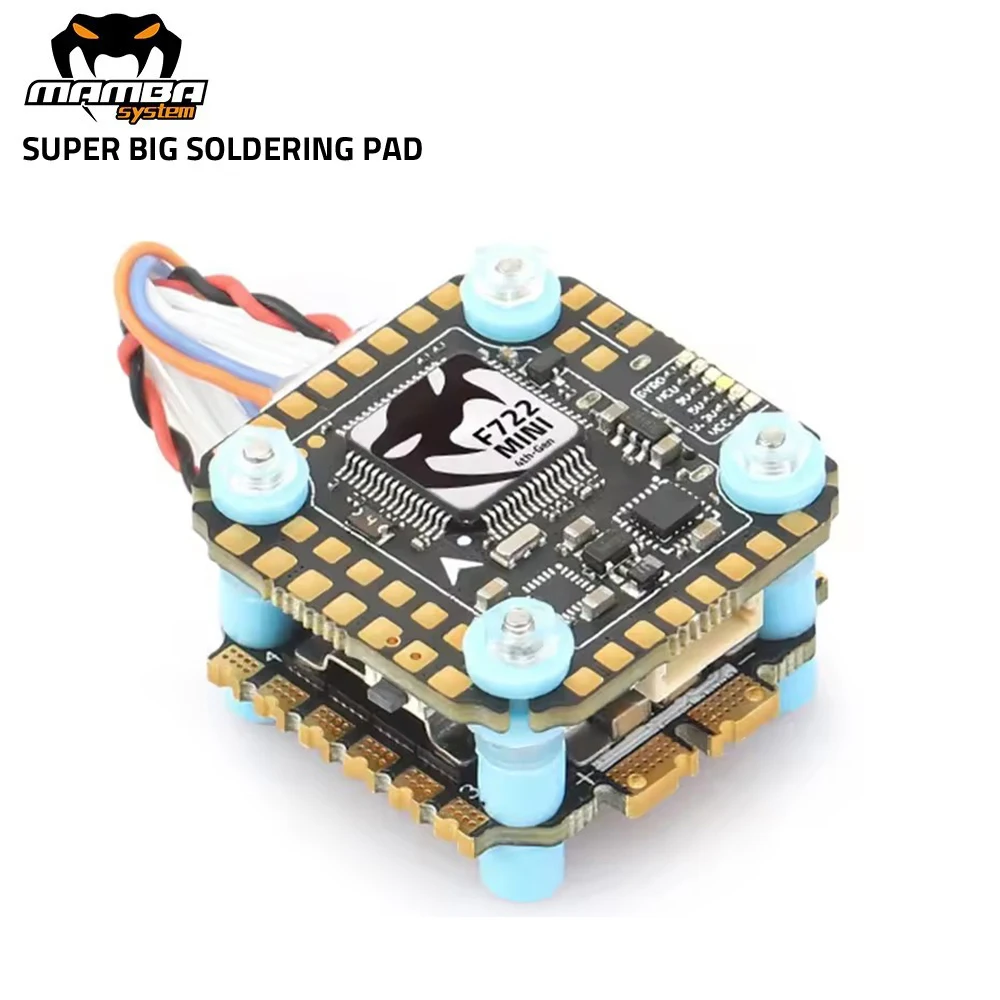 

DIATONE MAMBA MK4 F722 MINI OSD Flight Controller W/ BLHeli_32 F40_128K ESC Dshot300/600/1200 3-6S for FPV Racing Drone
