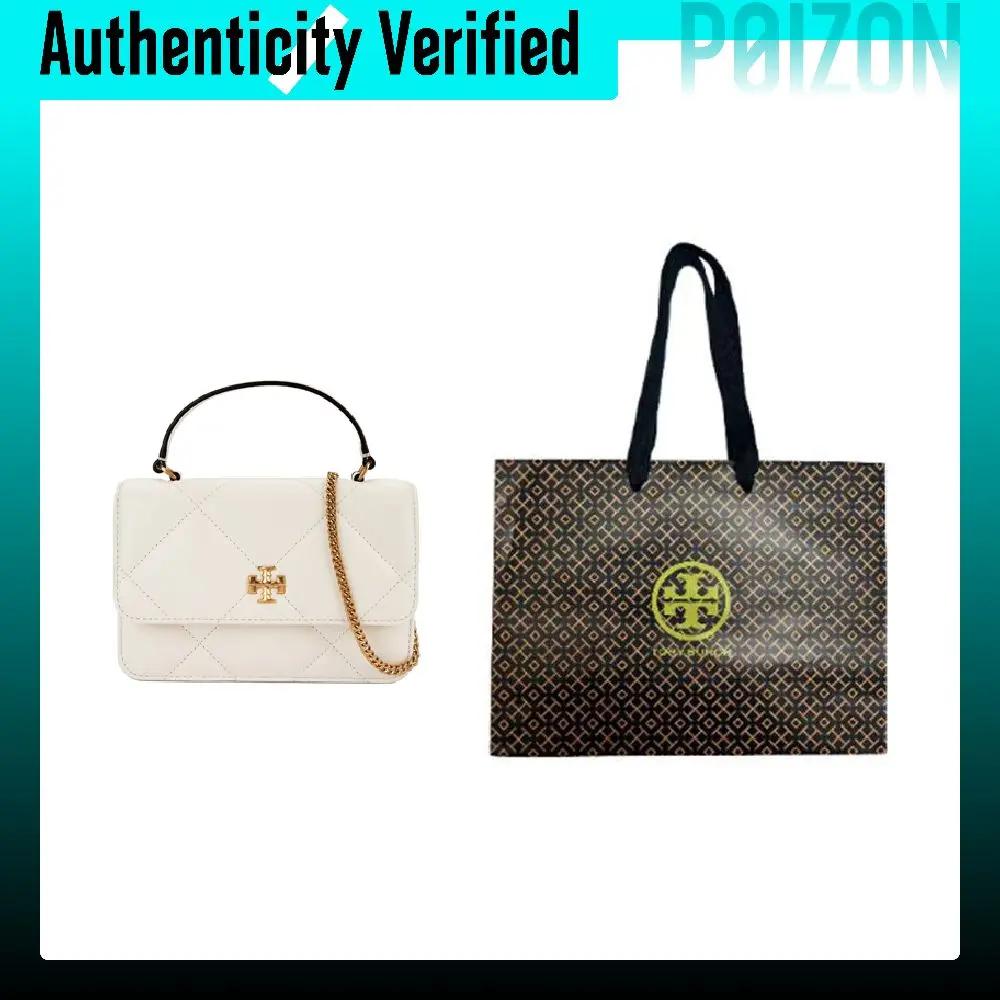 TORY BURCH Kira Nappa Leather Shoulder Bag, Crossbody Bag, Handbag Mini Women's Warm White 158326-101