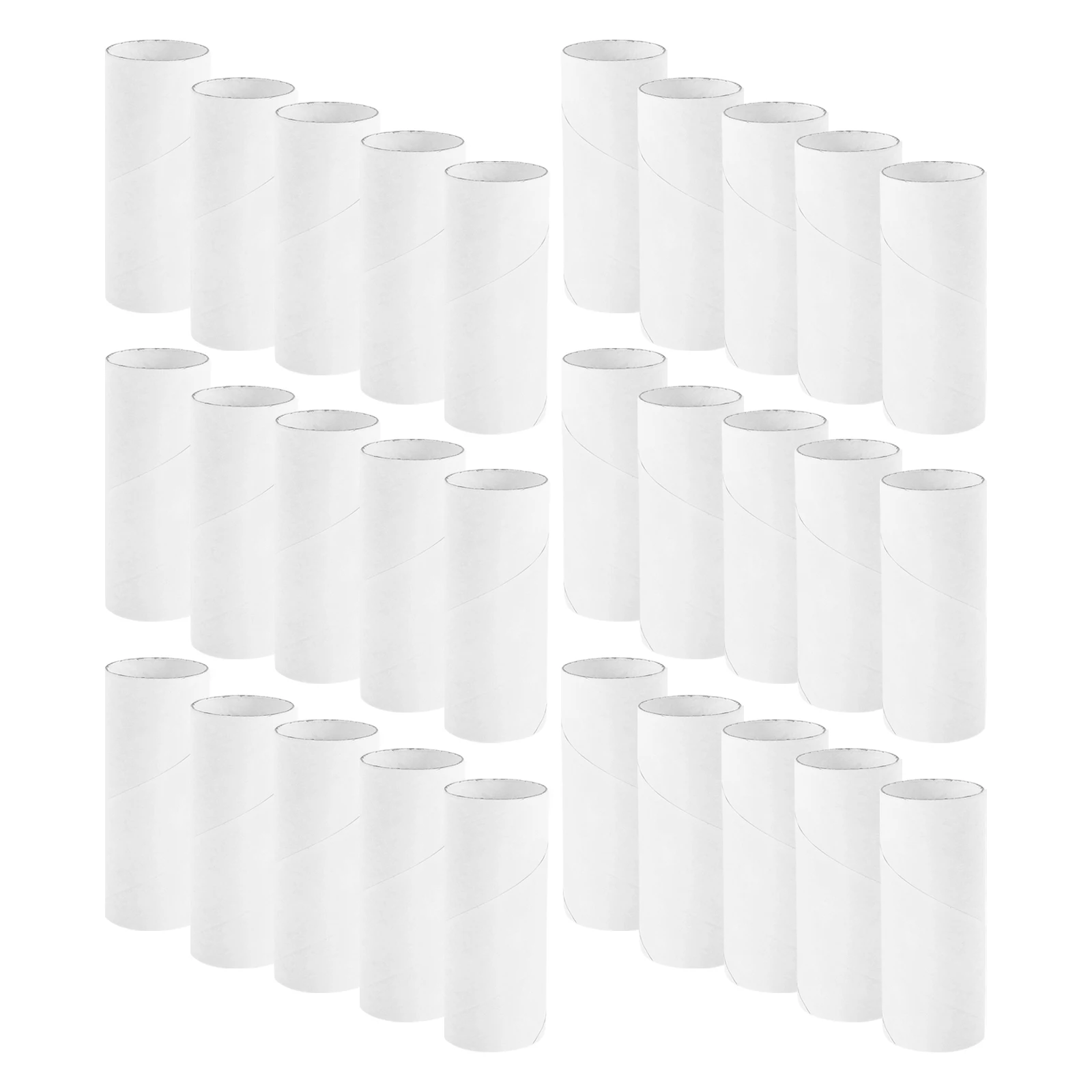 

30Pcs Doodle Paper Tubes Fun Educational Craft Material for Preschool Art Making White Paper Set Craft Roll