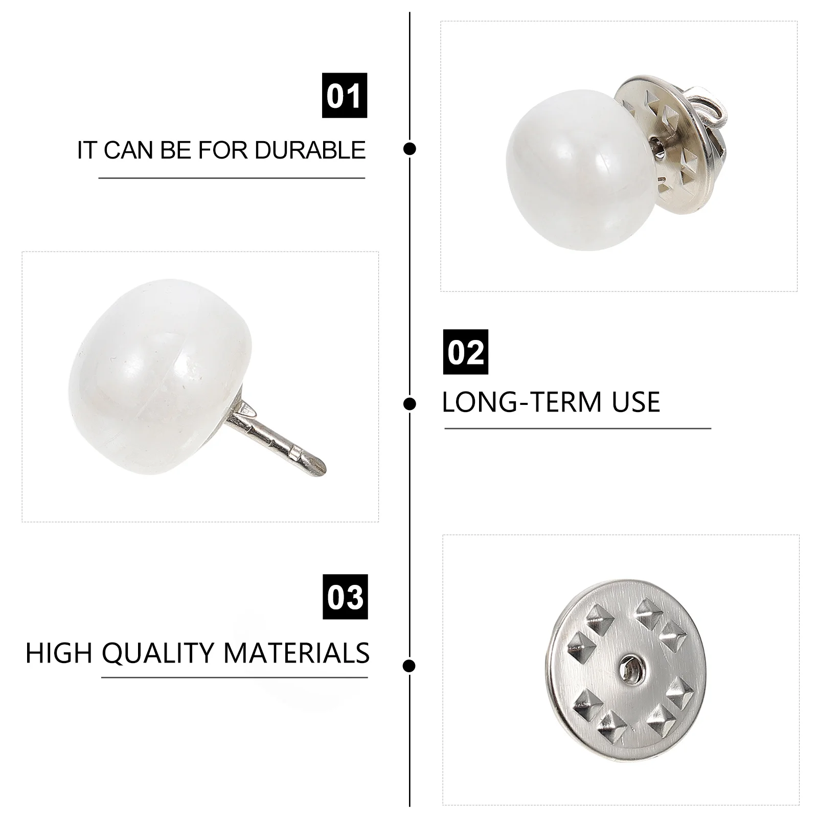 

10Pcs Invisible Collar Snap Buttons Anti Peering Brooches Fashion Shawl Buttons Safety Skirt Button Clothes Decorations
