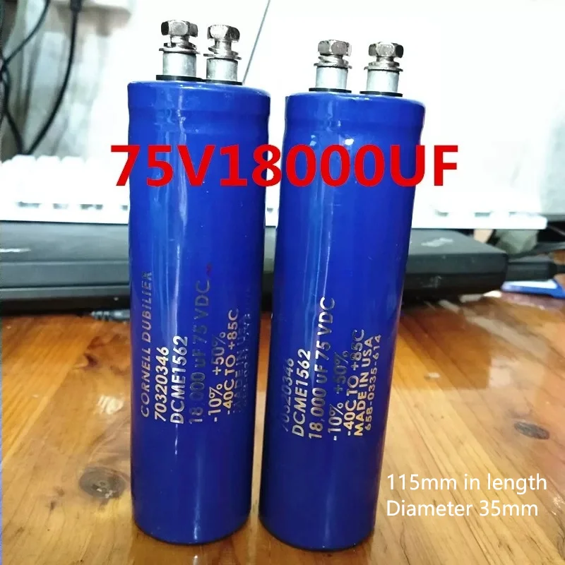

1PCS American Large D CORNELL DUBILIER 75V18000UF Audio/Amplifier Filter Capacitor