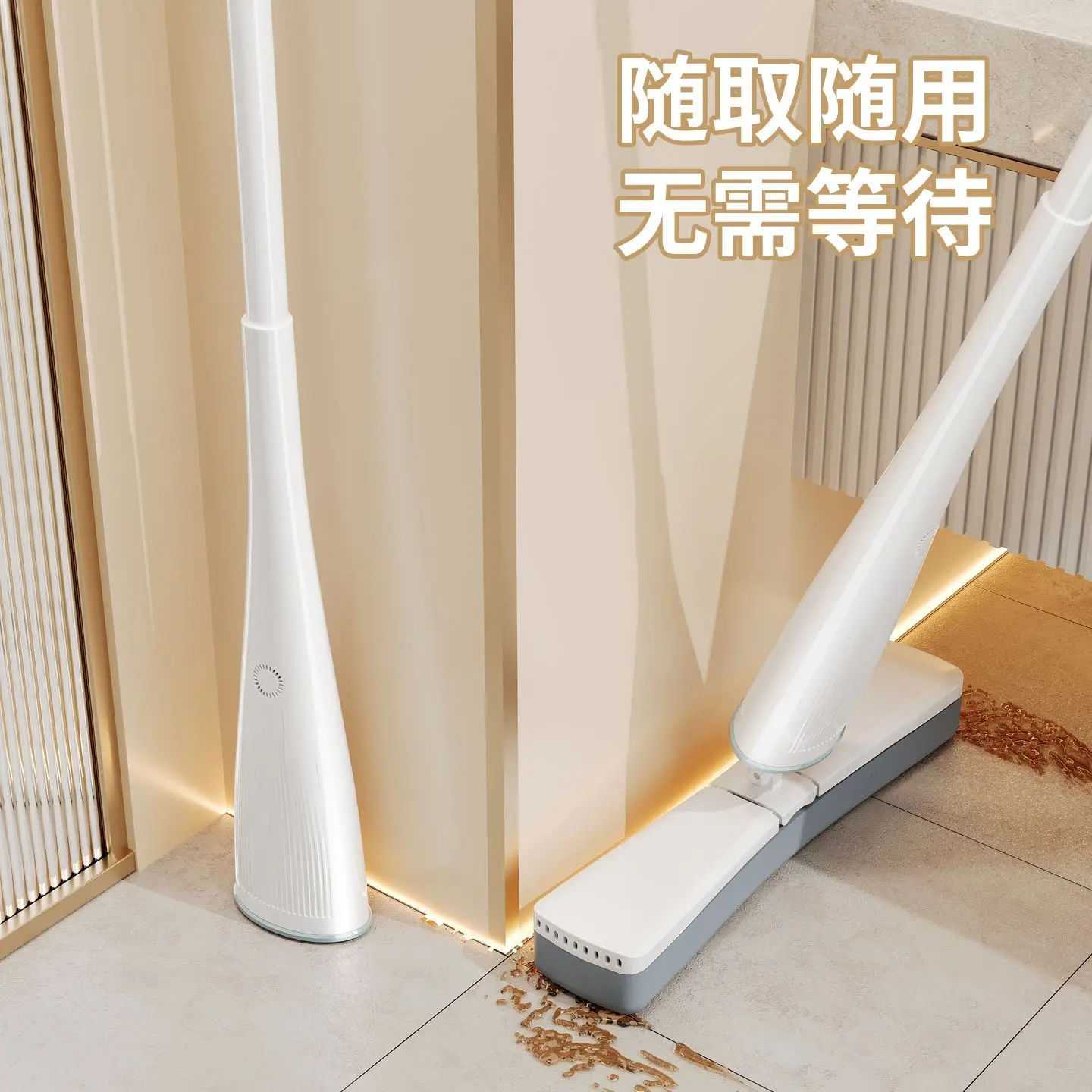 Sponge Absorbent Mop Toilet Bathroom Wet and Dry Use One Mop That Is Net Lazy Mopping Floor Free Hand Washing Shu Cotton Mop