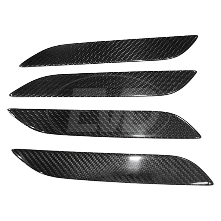 DRY CARBON FIBER OUTER DOOR HANDLE COVER for 2014-2018 TESLA MODEL S 3