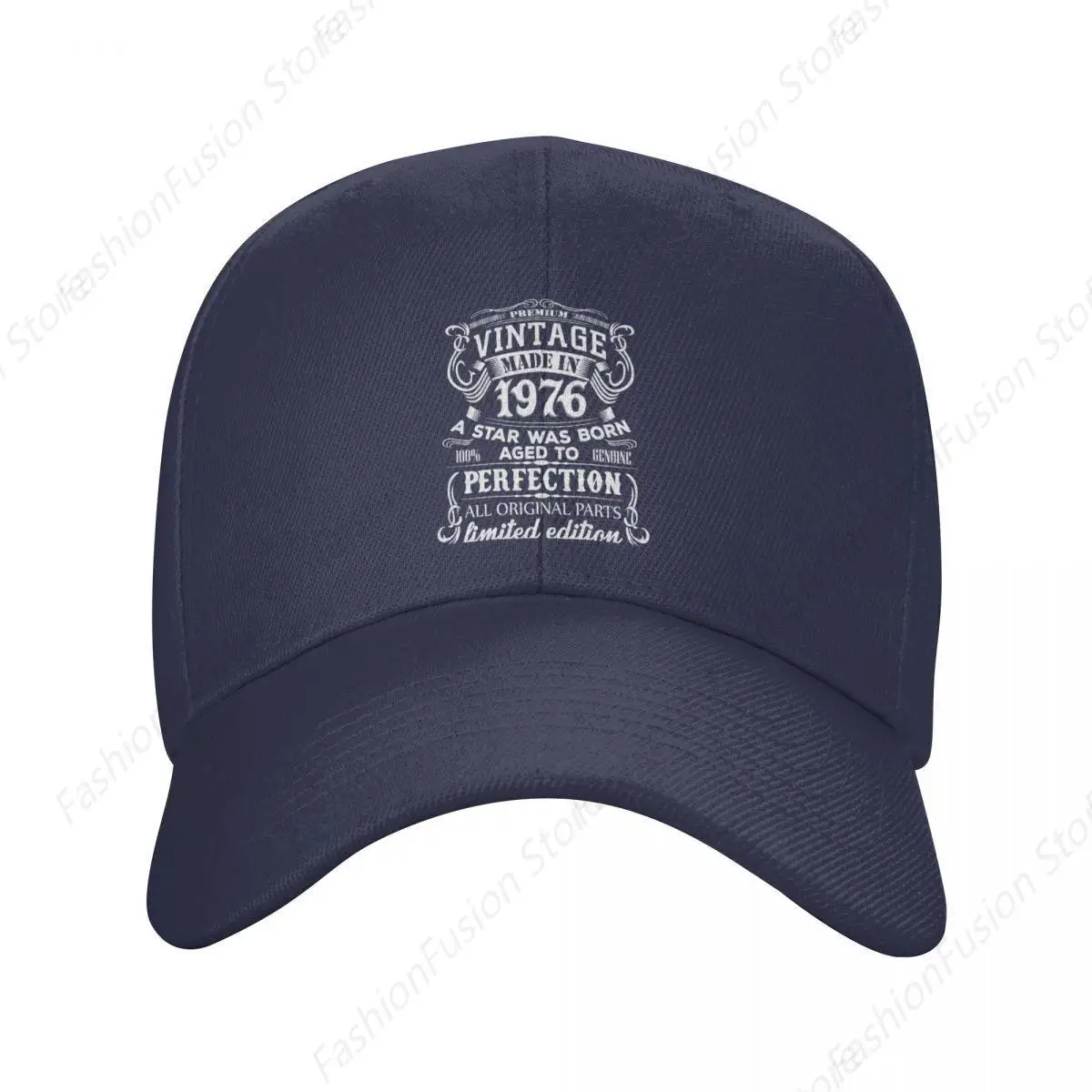 Topi Baseball Vintage buatan 1976, topi Baseball untuk pria wanita, lahir di 1976, hadiah ulang tahun ke-6, topi Trucker Unisex untuk sehari-hari