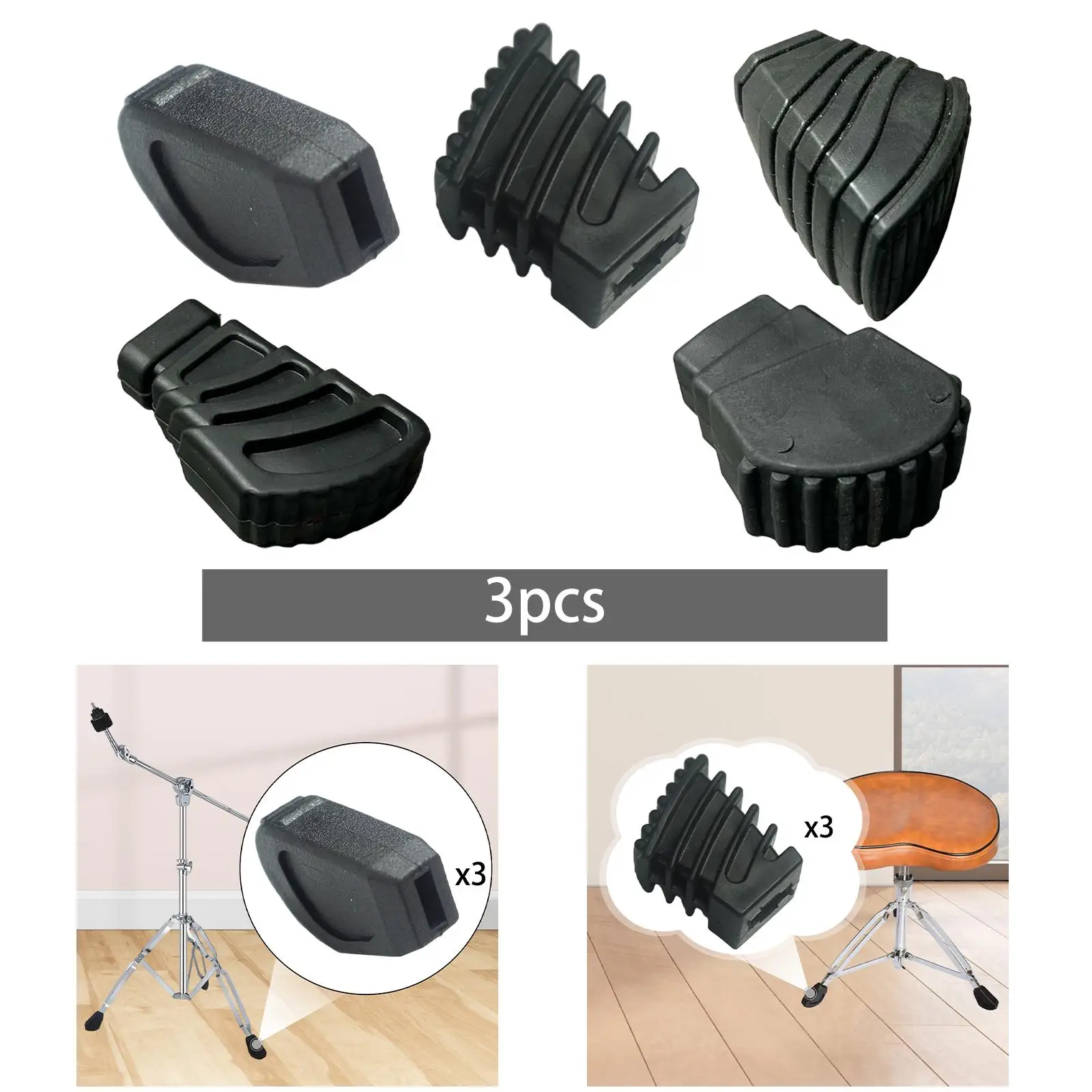 Drum Stand Feet Non Slip Drum Accessories Shock Absorption Drum Hardware for Electronic Drum Kit