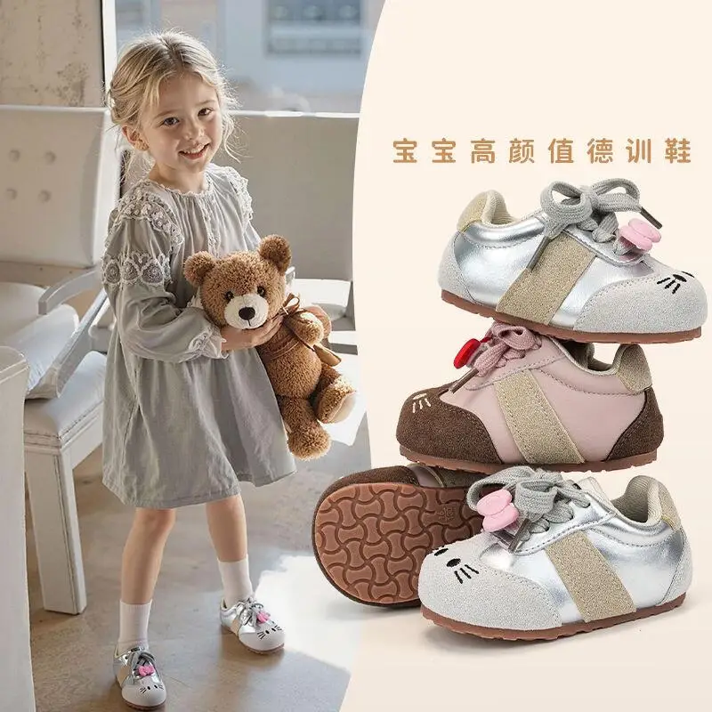 

Sanrio Hello Kitty Child Kawaii Casual Shoes Spring and Autumn Seasons Student Fashion Cartoon Non-Slip Driving Shoes New Style