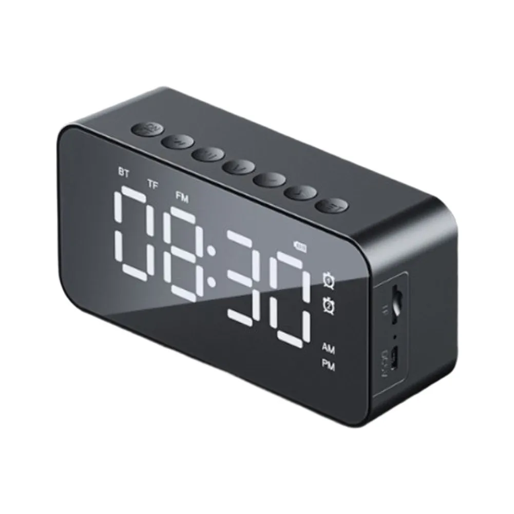 For LED Digital Clock with Mirror Finish for Office Bedroom - Plastic Wall or Table Clock 124 36 60mm Dimensions