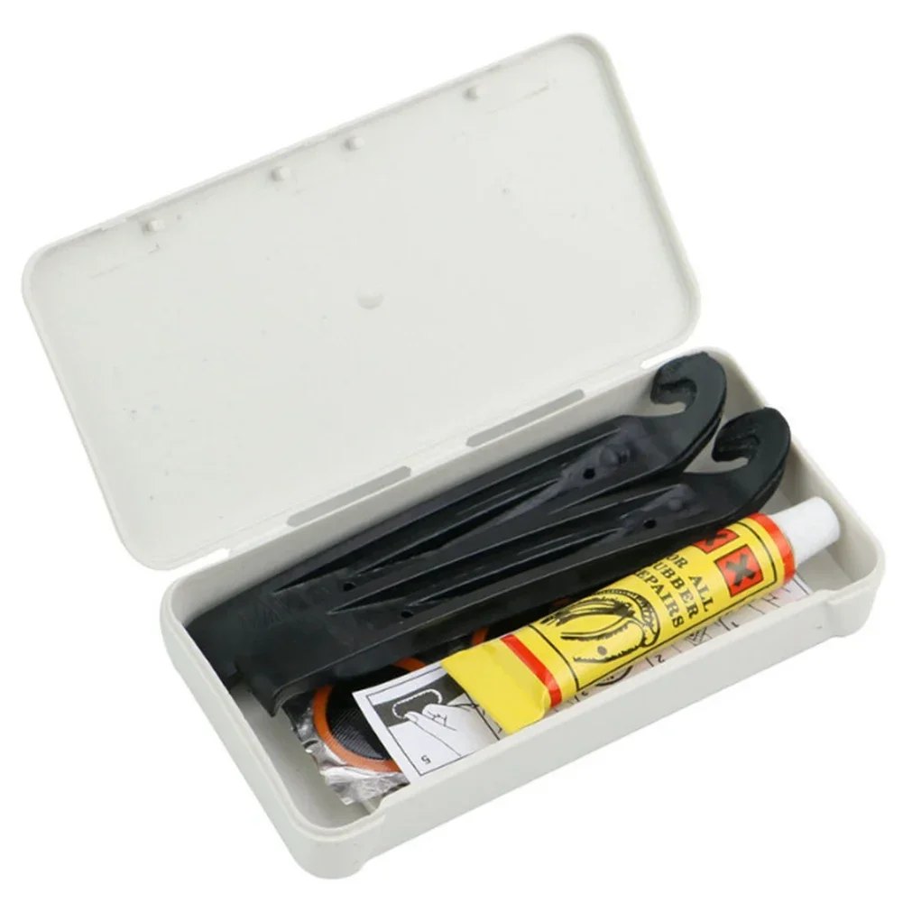 Tire Tube Rubber Patch Bike Lightweight Patch Repair Box Bicycle Tire Repair Kits Lightweight Multipurpose Patching Tools