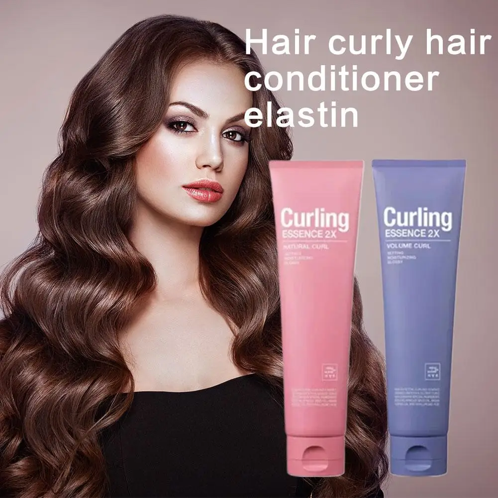 

Hair Curling And Hair Care Essence, Elastin Enhancing Elasticity Curl Definition Naturally Bouncy Voluptuous Curls Hair Serum