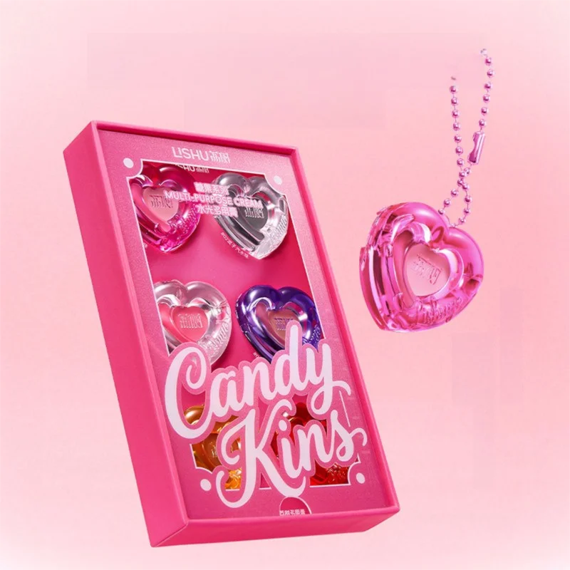 

Lishu Candy Fruit Multi-Color Highlighter Blush Eyeshadow Comprehensive Palette Lipstick One Cream Multi-Use For Beginners