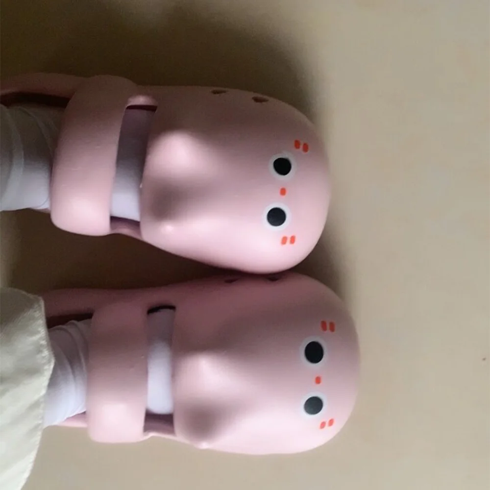 Süße Katzen-Slipper für Damen, Sommer, weiche Cloud-Clogs, Damen-Riemchensandalen, EVA-Lochschuhe, dicke Sohle, rutschfeste Strand-Slipper – Detail 10
