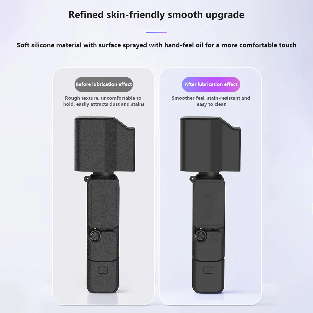 Silikon-Schutzhülle für DJI OSMO Pocket 4P 4 Gimbal-Kamera, Ganzkörperabdeckung, kratzfeste, stoßfeste Hülle – Detail 4