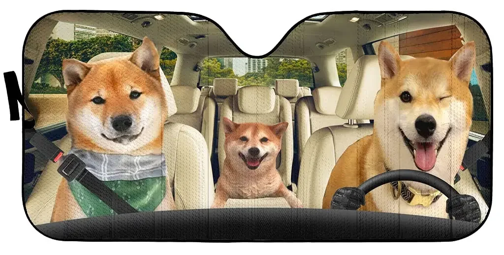 Akita Inu-Pare-soleil 유연한 푸어 치엔, Pare-soleil pour Voiture, Camion et SUV