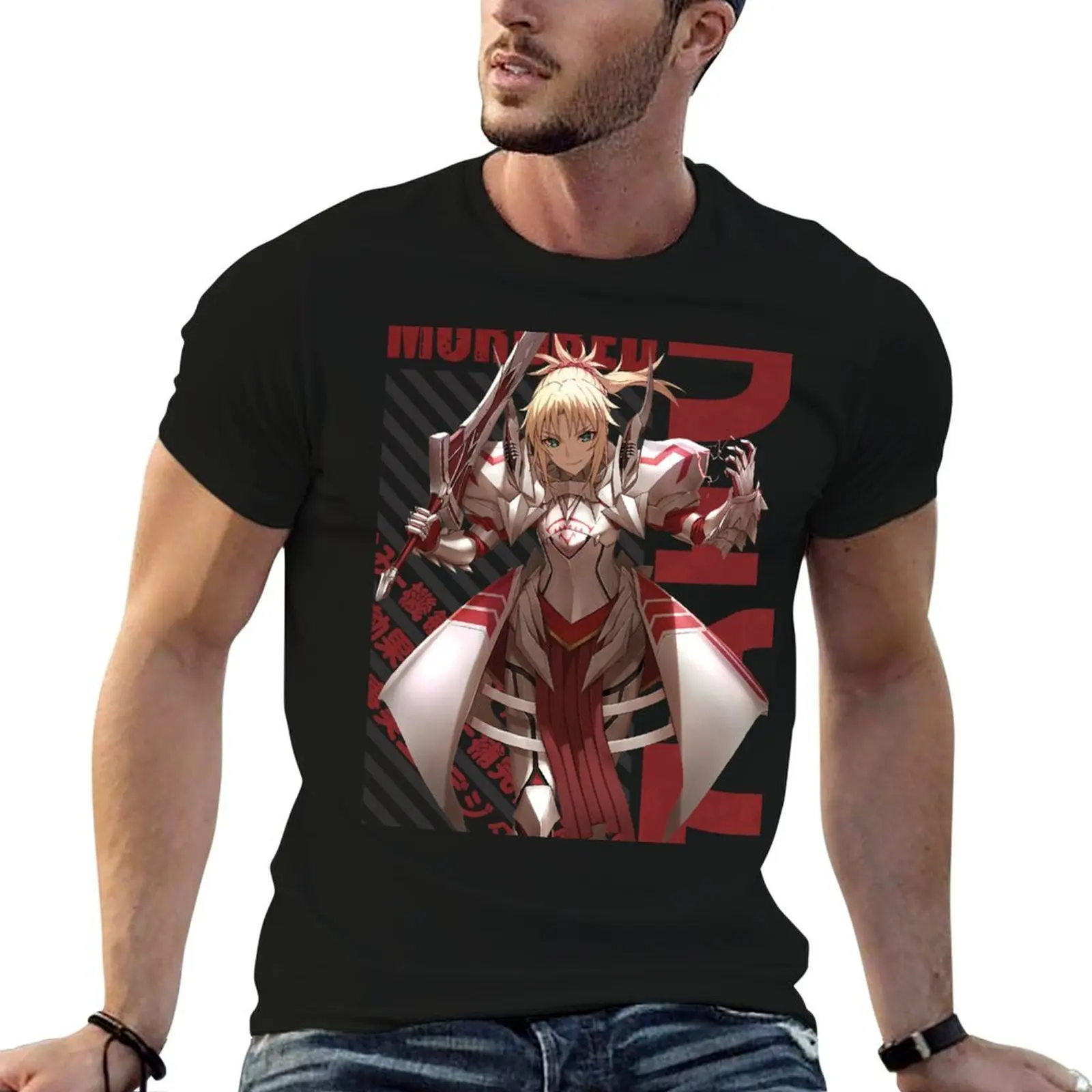 Fate - Mordred T-Shirt plus size clothes graphics mens graphic t-shirts anime