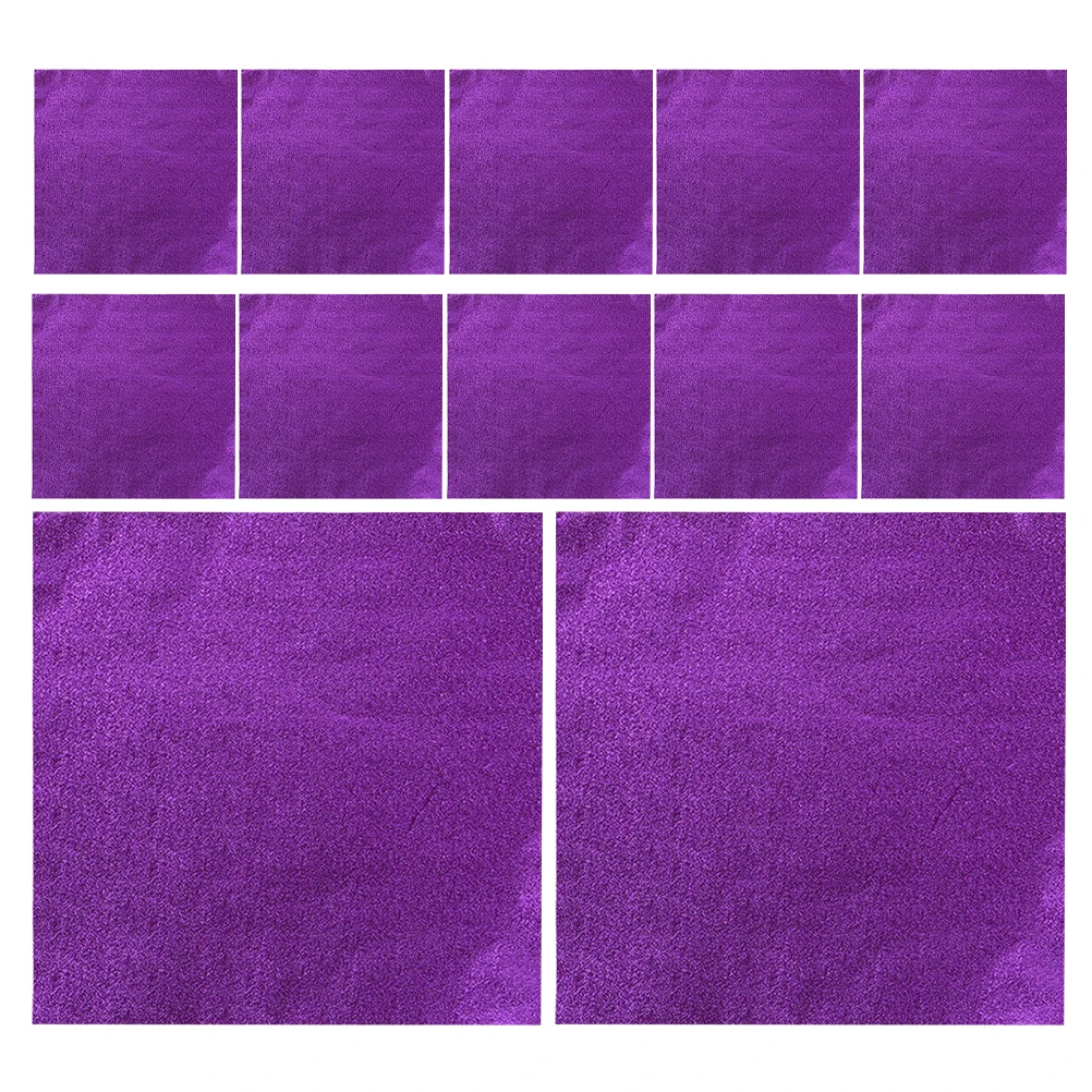 

100 Pcs Candy Packaging Wrappers Packing Supplies Popularity Foil Purple Chocolate Paper