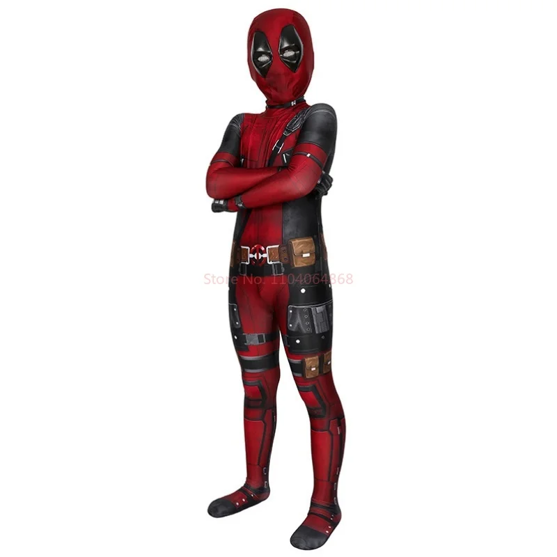 Costumes Deadpool Anime pour garçons, costume de batterie, smile hero Cosplay, combinaison Deadpool, Halloween, cadeaux pour enfants, haute qualité, nouveau style