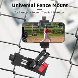 Vamson Phone Fence Mount for Baseball Softball Camera Holder for GoPro11 Insta360 X3 DJI Accessories for Record Football Tennis