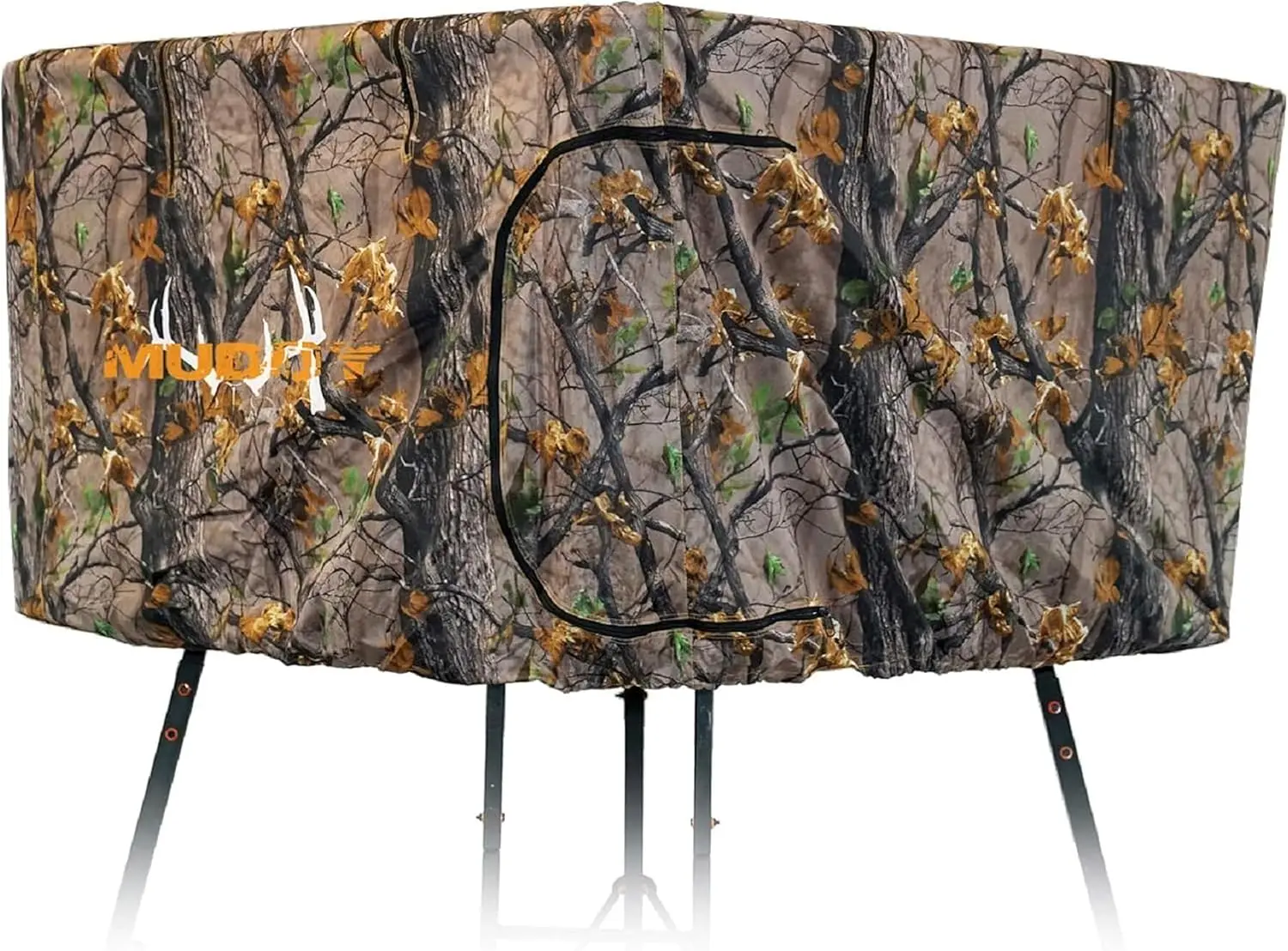 

Muddy Quad Blind Kit - Durable Water-Resistant Hunting Outdoor Camo 360-degree Coverage Blind with 21" W x 25" H Large