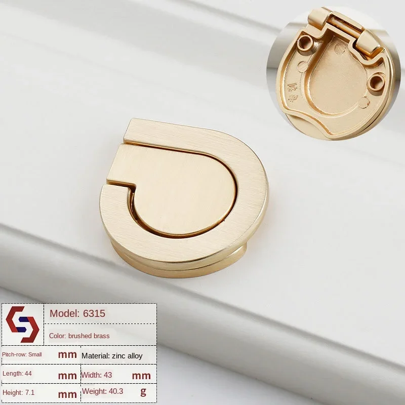 selling modern minimalist drawer concealed buckle handle American zinc alloy cabinet wardrobe door handle furniture hardware