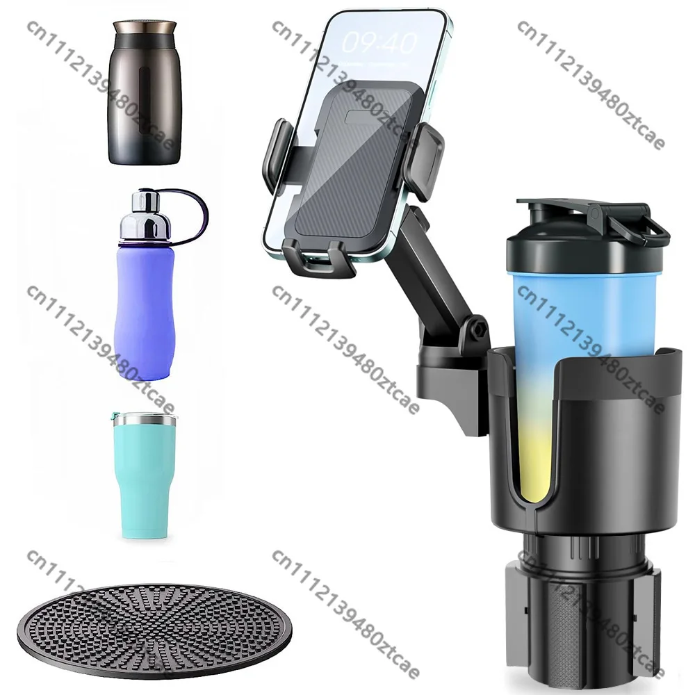 16-32mm Aluminum Plastic Tube Straightener Multifunction 2 In 1 Car Cup Holder Phone Mount