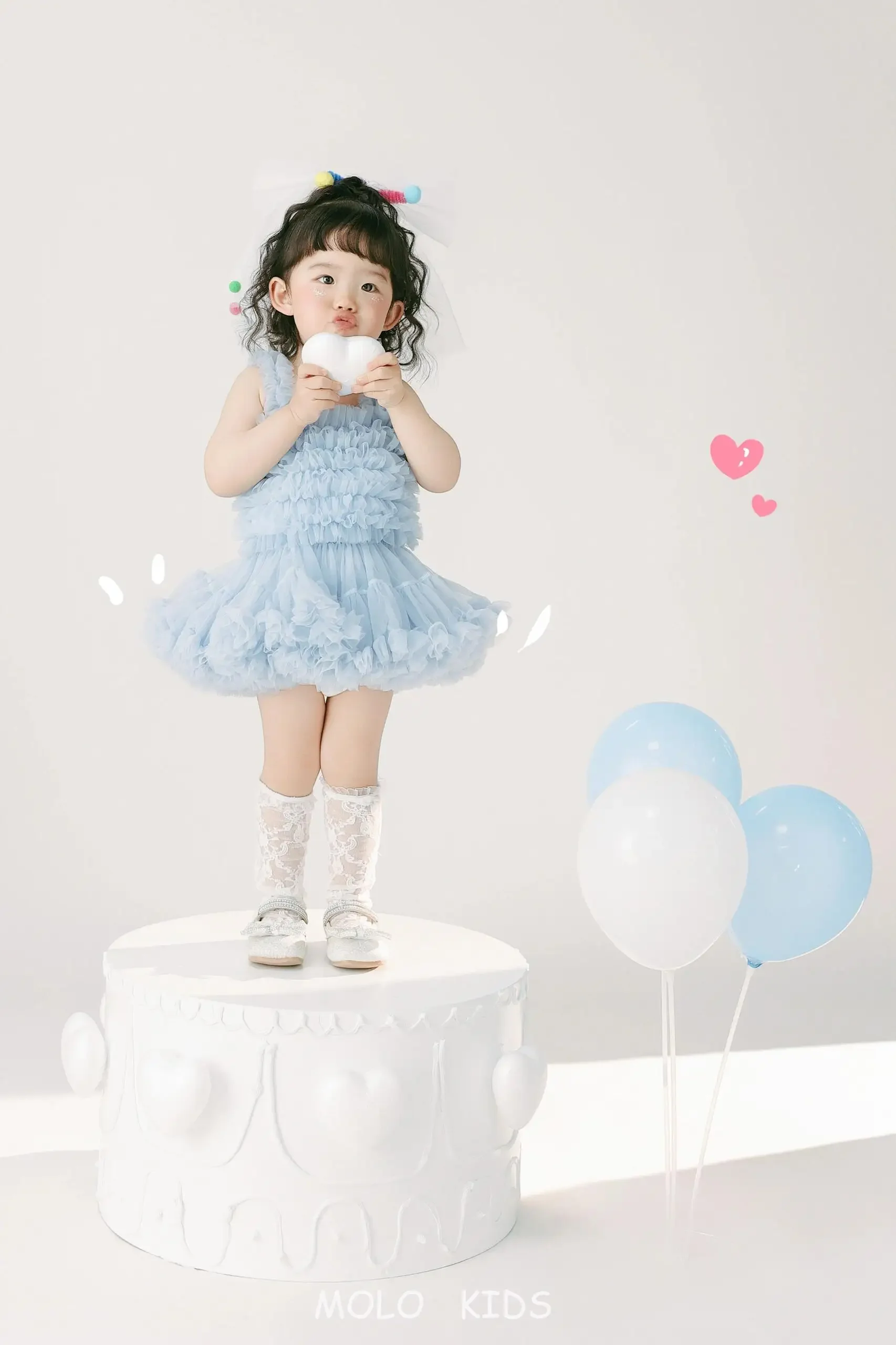 Kinder fotografie Kleidung Baby Jahr alte Foto Kleidung Studio Ballon Thema Fotografie Requisiten 신str.