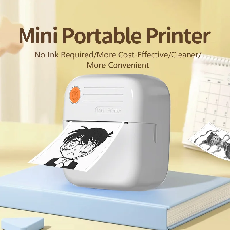 Mini Printer Portable Wireless Can Connect To Mobile Phone Small Home Label Printer