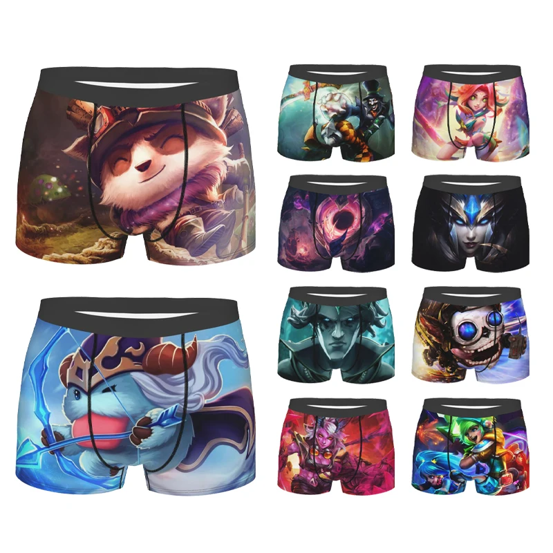 

League Of Legends Multiplayer Game Dark Star Malphite Underpants Breathbale Panties Male Underwear Print Shorts Boxer Briefs