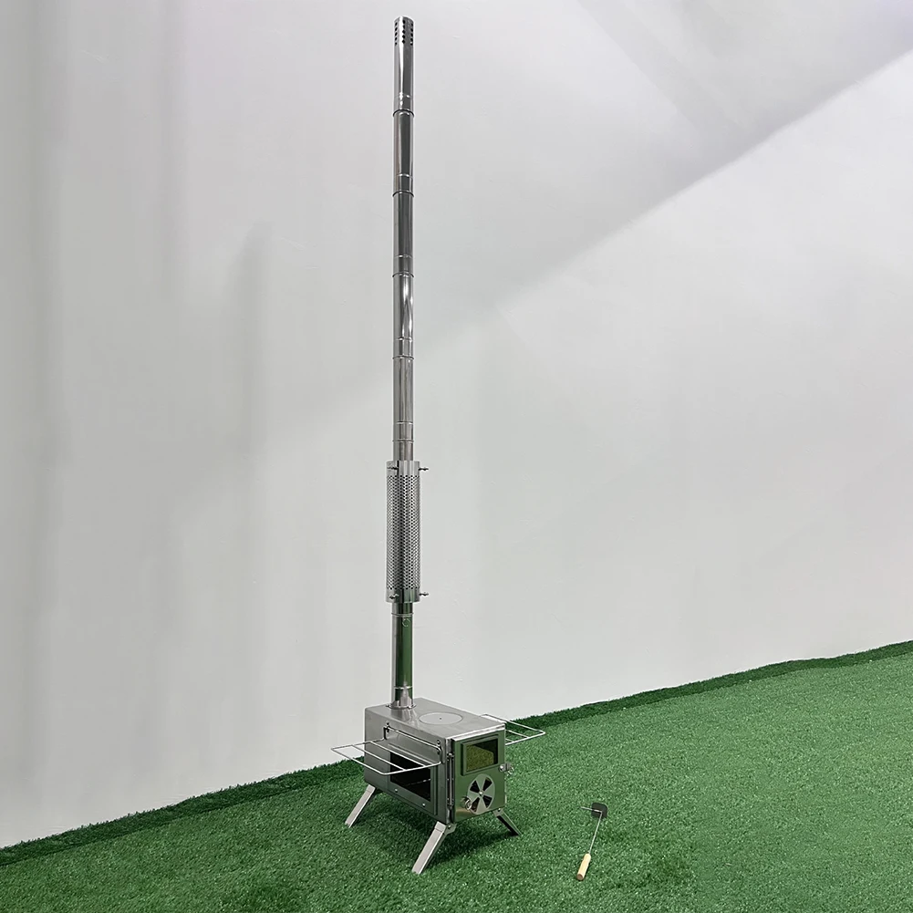 Red protectora para chimenea, tienda de campaña, estufa, equipo de Camping, varilla de tornillo ajustable, diseño ligero, servicio confiable