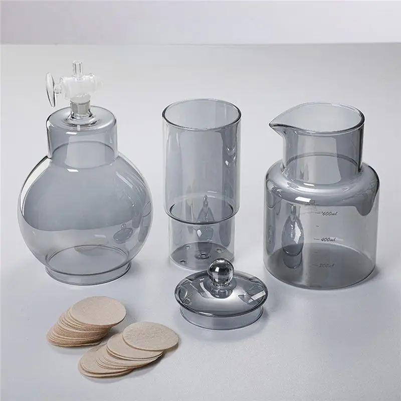 ABUN Cold Brew Coffee Pot Set with Filter Glass Dripper Iced Coffee Maker High Quality 600ML Espresso Accessories