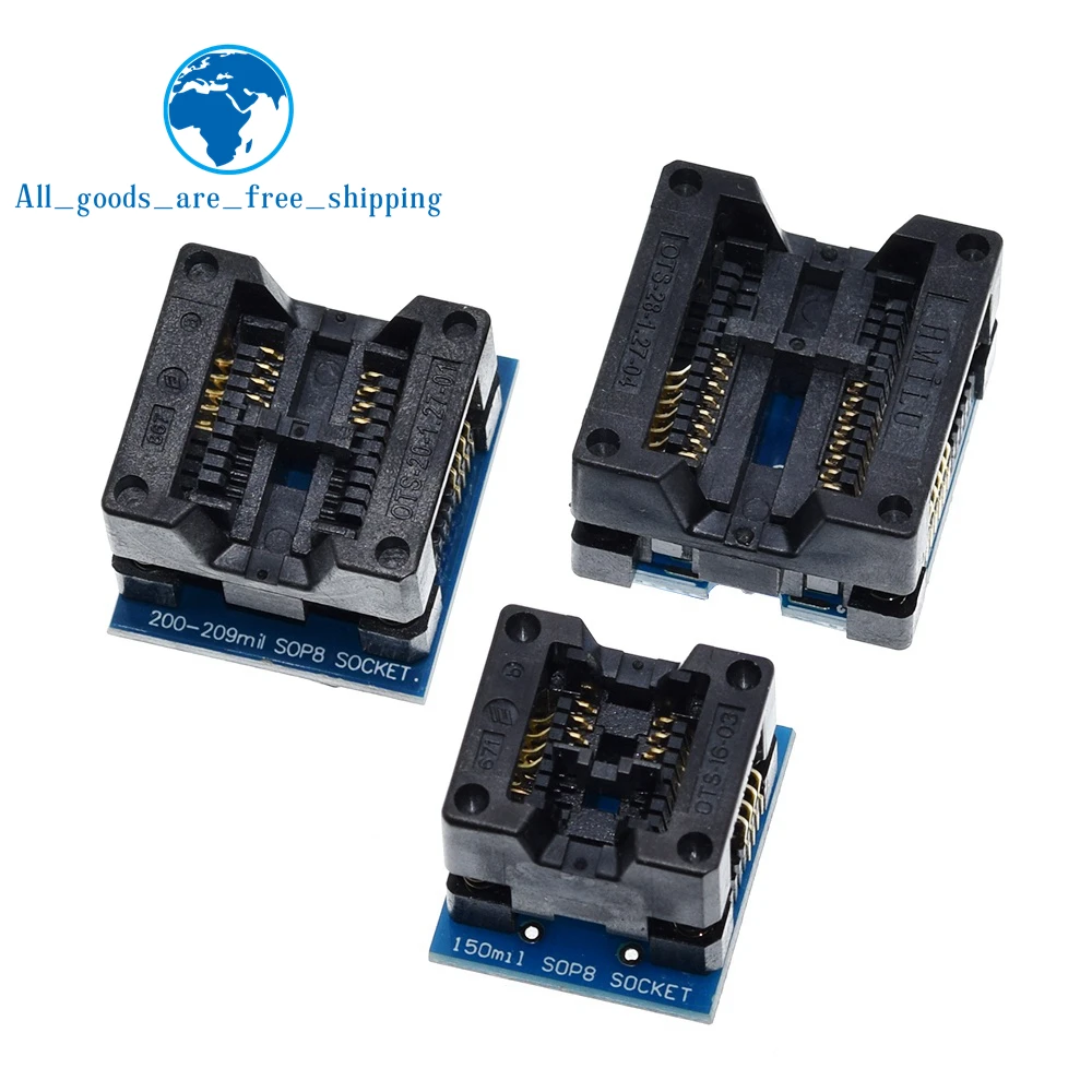 

SOP16 to DIP8 Wide-body Seat Wide 150mil 200mil 208mil 209mil 300mil Programmer SOP8 Adapter Socket for EZP2010 EZP2013 CH341A