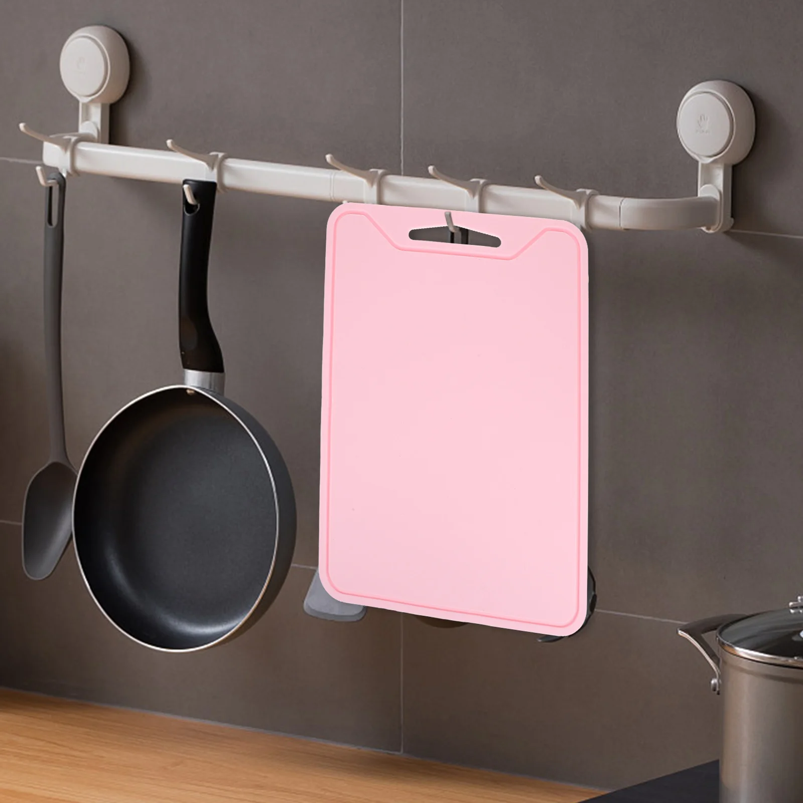 

1pc Food Grade Silicone Cutting Board Bpa Free Heat Resistant Flexible Dishwasher Safe Foldable With Drip