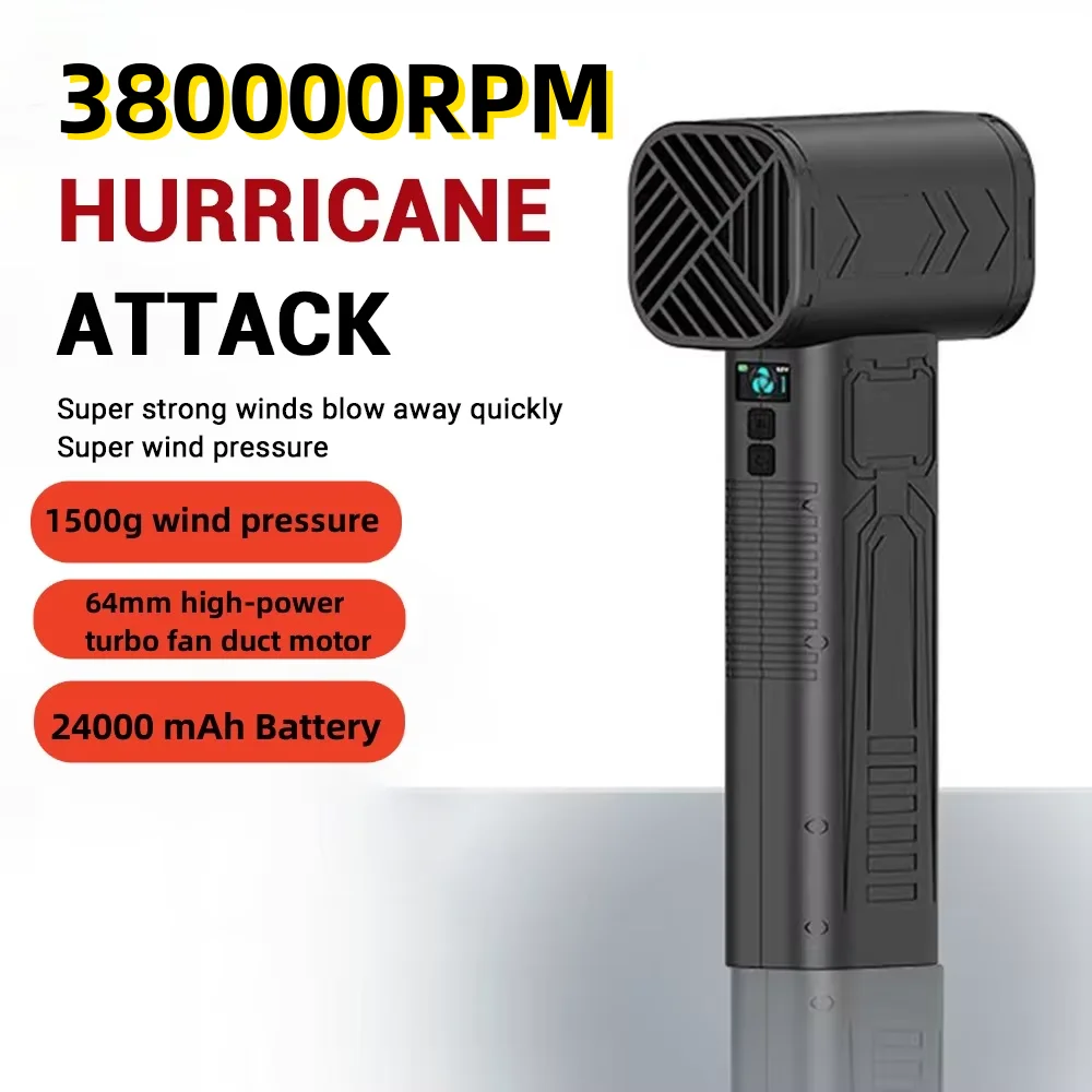 

1500g Turbo Jet Blower 380000RPM Powerful Air Blower Brushless Motor Turbo Fan Wind Speed 68m/S 24000mAh Souffleur Air Puissant