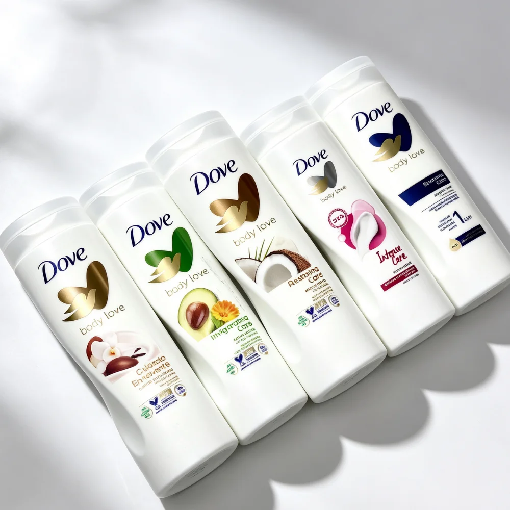 Dove Body Love Body Lotion Deep Nourishing 48Hr Moisture Lotion Absorb Non‑Greasy All Skin Types Multiple Long-Lasting Fragrance