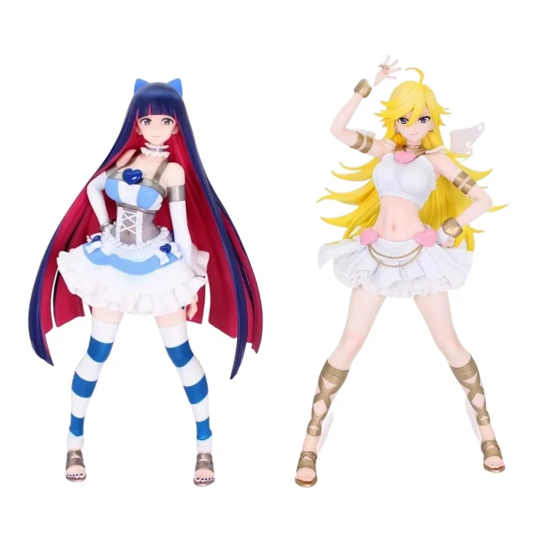 

Genuine Panty & Stocking With Garterbelt Anime Figures Panty Anarchy & Stocking Anarchy Cute Desktop Ornaments Birthday Gifts