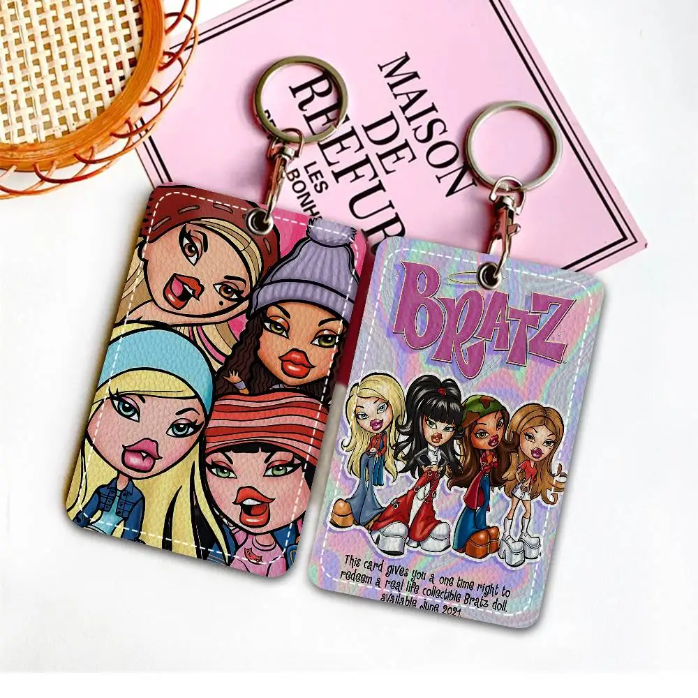 براتز دمية أنيمي حاملي بطاقات المفاتيح كيرينغ البنك حافلة معرف بطاقات الائتمان سلاسل حلقة رئيسية #1